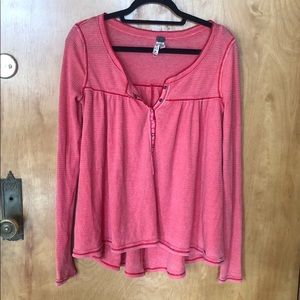 Worn Once Free People Half-Button Up Thermal